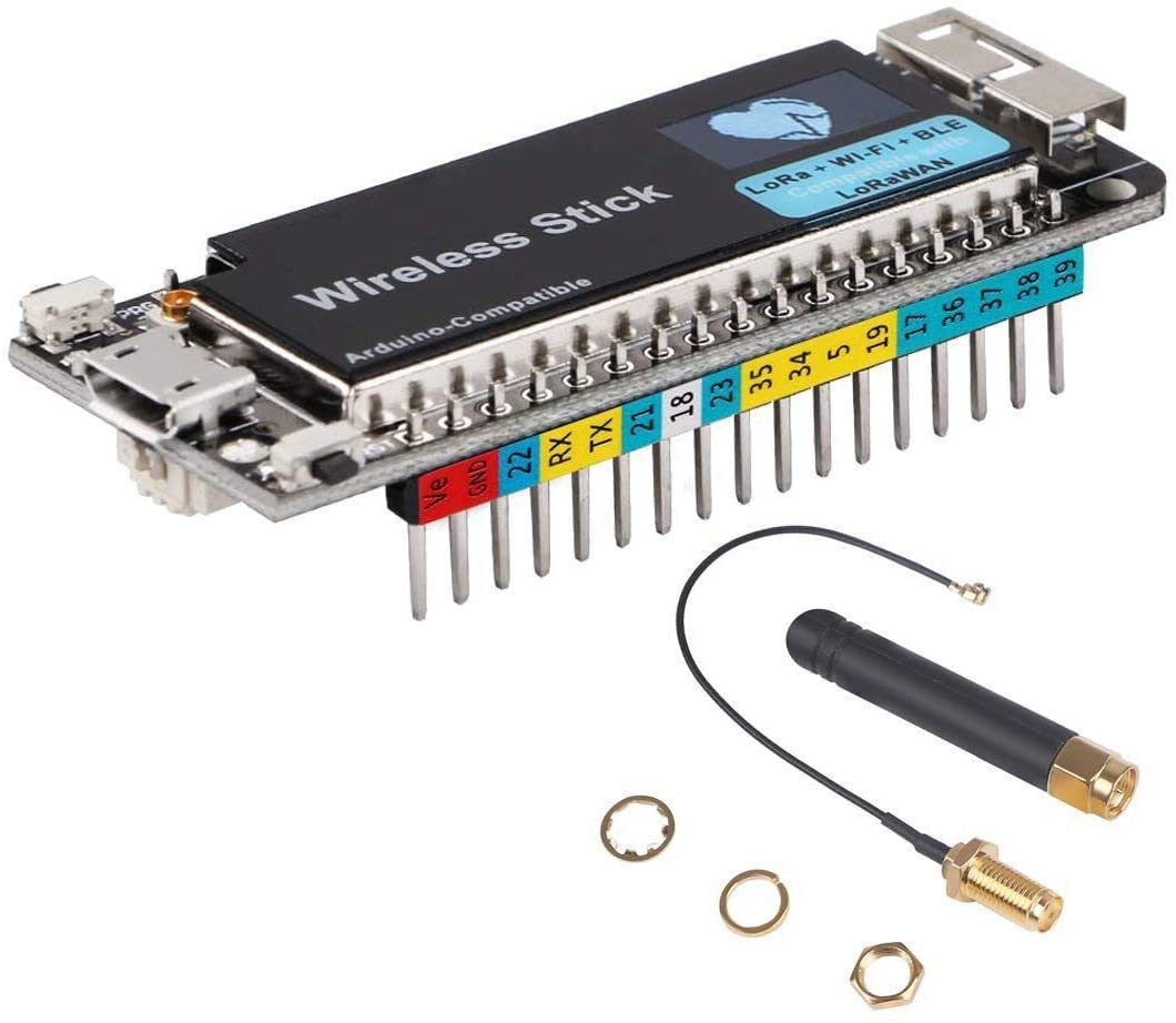 Fasizi ESP32 Wireless Stick Lora+WIFI+BLE Development board with 0.49inch OLED display screen SX1276 Module For Arduino 868MHz - 915MHz