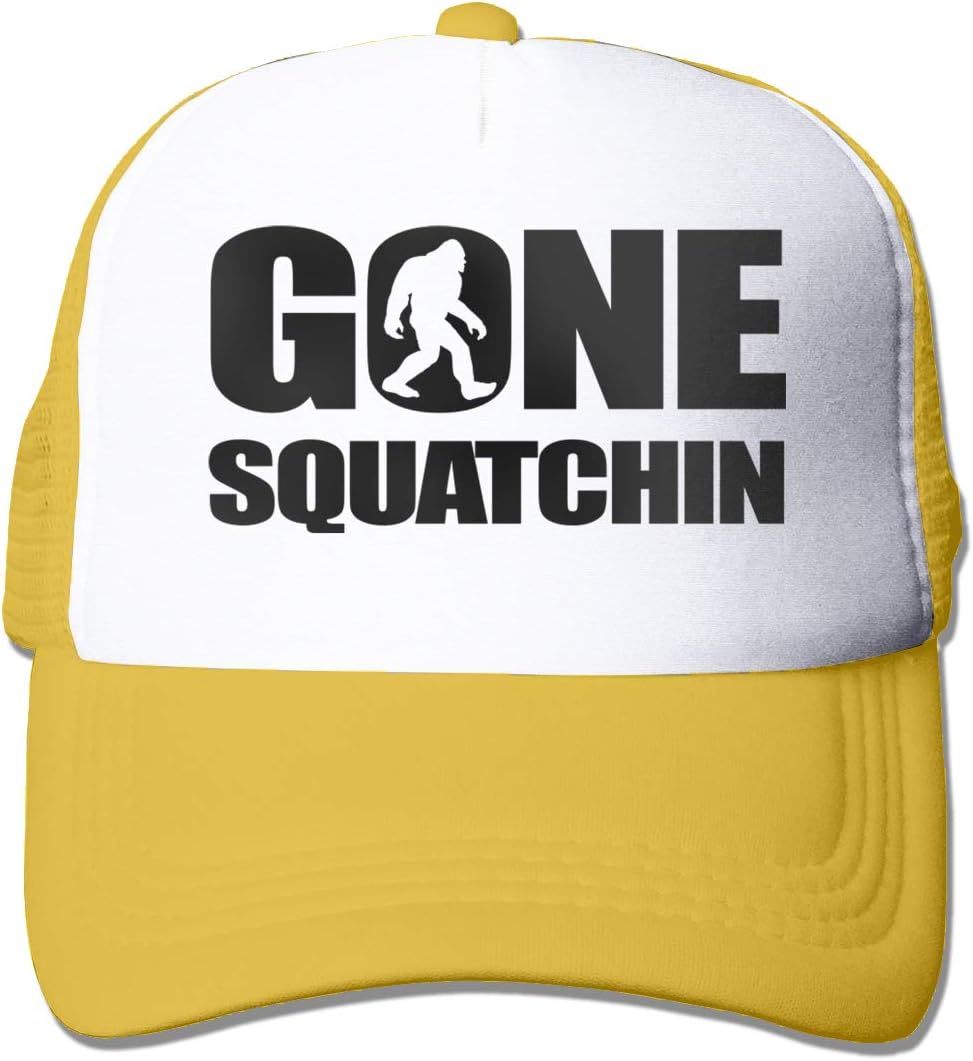 CLD Custom Gone Squatchin Bigfoot Adjustable Men/Women Mesh Hat Trucker Baseball Cap Black