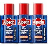 Alpecin After Shampoo Caffeine Liquid 6.76 fl oz (Pack of 3) I Topical Solution for Men's Thinning Hair I Promotes Natural Hair Growth I Sulfate Free with Concentrated Caffeine