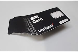 VERIZONW 10 Pack Verizon Wireless 4G LTE SIM Card - All 3 Sizes (3-in-1), Nano/Micro/Standard Sizes (4FF / 3FF / 2FF)