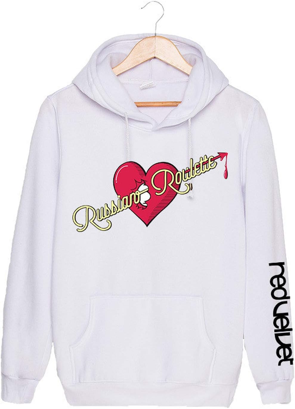 Kpop Korean Fashion Red Velvet Album Russian Roulette Cotton Hoodies with Hat Clothes Pullovers Sweatshirt PT203