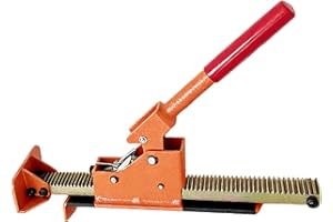 WELLHOME Hardwood Flooring Jack Installation Tools - Heavy Duty Ratcheting Flooring Tool for Professional & DIY Installation Floor Plank Straightener Used on Laminate, Vinyl, LVP & Tongue and Groove Floors