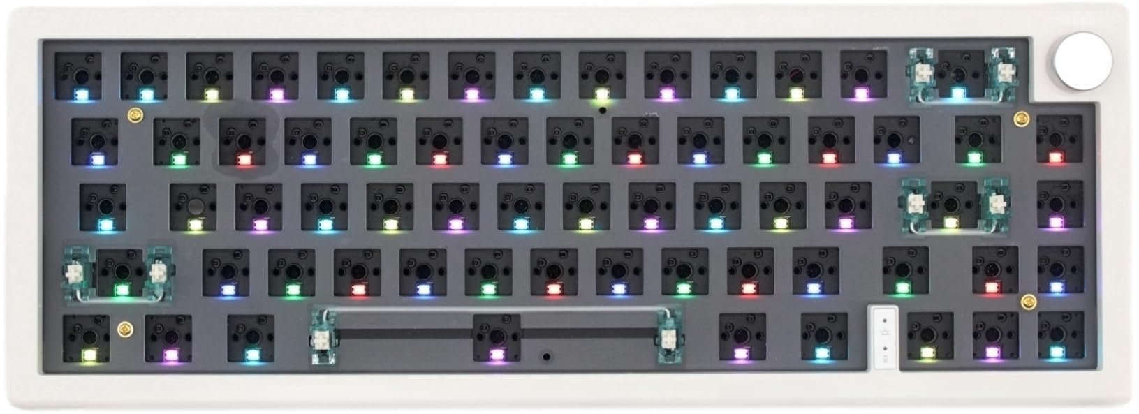Keyboard Socket Color Mua GMK67 65% Mechanical Keyboard Kit Tri-Mode South-Facing RGB LED for ...