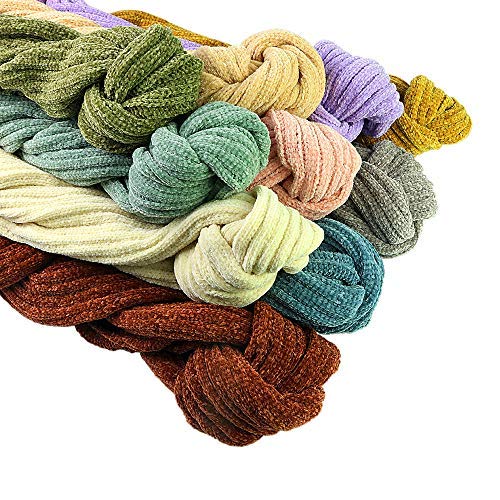 Homedy Kid\'s Winter Scarf Soft Chenille Boys Girls Warm Scarf Solid Color Large Hair Ball Scarf (Pink) 15022cm