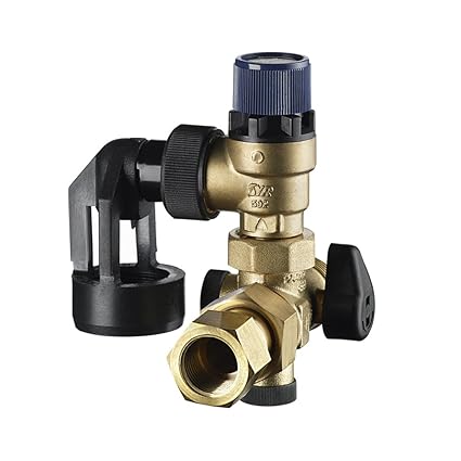 AEG 230765 Ventilkombination G ¾“ R ½ “ für Kleinspeicher, Geschlossene Bauweise, Aufputz, ADA 787, Chrom