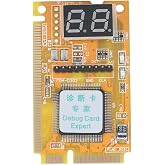 Debug Card, Portable Computer Diagnostic Card Support Mini PCI Mini PCI-E LPC Bus Interface, Laptop Analyzer Tester Motherboard