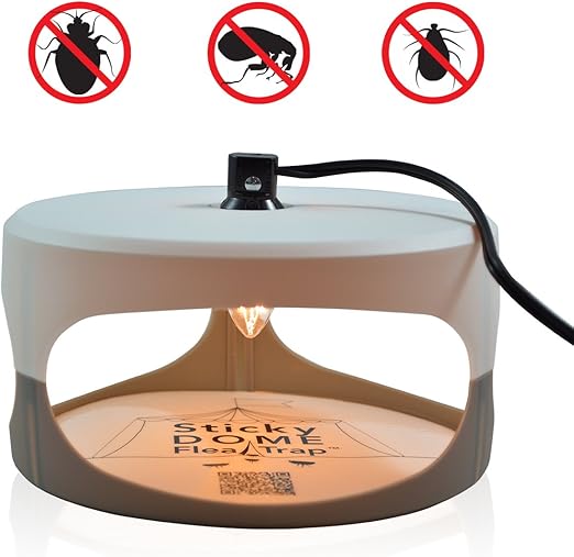 Aspectek Collant Dôme Piège à Puces 2 Disques De Colle Moustique Tueur Lampe Anti Moustique Mouche Antiparasitaire Insectifuge Piège à Moustiques