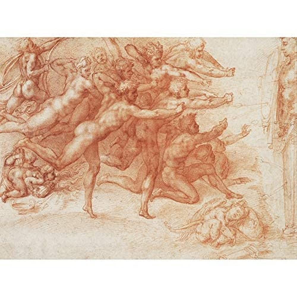 Michelangelo Buonarroti Archers Shooting At A Herm Art Print Canvas Premium Wall Decor Poster Mural