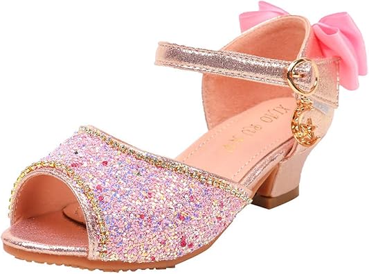 Amazon Com Jjhaevdy Kid Little Girls Glitter Wedding Sandals
