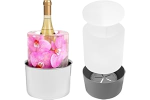 Champagne Ice Mold Bucket, DIY Flower Design Practical Wine Bottle Chiller, Versatile Ice Bucket Mold for Parties Weddings Sp