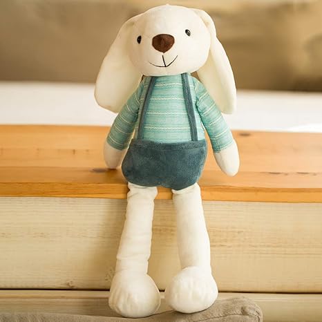 Amazon 兎 ぬいぐるみ うさぎ 動物 可愛い 50cm おしゃれ 洗える ふわふわ 丈夫 耐久性 キッズ 赤ちゃん 出産祝い 入園祝い 誕生日ギフト クリスマスプレゼント おもちゃ 添い寝枕 グリーン ぬいぐるみ ホビー