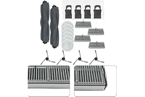 Vacuum Cleaner Accessory Set, For Mova-E40 Ultra Robot, 2 Roller Brushes, 6 Microfiber Mop Pads, 4 Filters, 4 Dust Bags, 4 Si