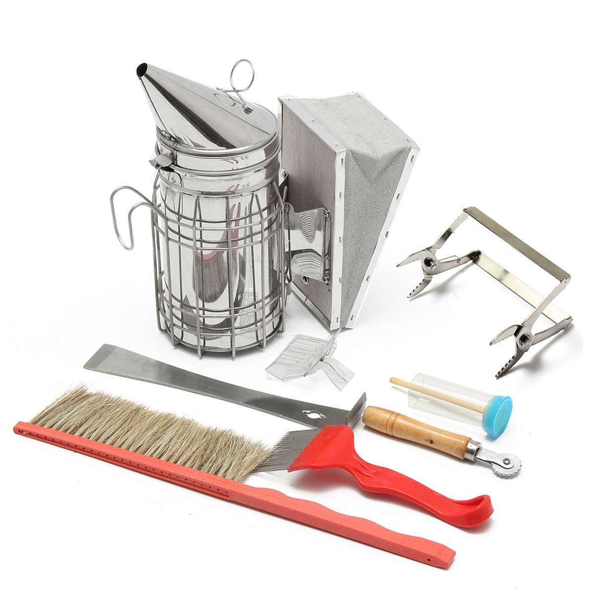 Janolia Beekeeping Tool Kit, 8 in 1 Beekeeping Equipment Set