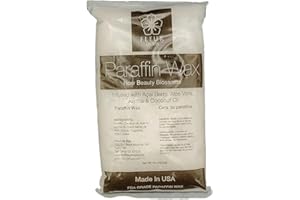 FLEUR DE SPA Premium Paraffin Wax Refills - Made in USA - Enhanced and Rich Oil Infusion of Coconut and Jojobo for Luxurious Spa and Home Use on Hands and Feet (Unscented, 1 pound)