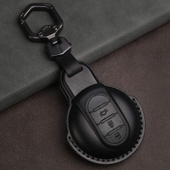 Leather Car Key Case Cover, For Bmw Mini Cooper Sa Jcw F54 F55 F56 F57