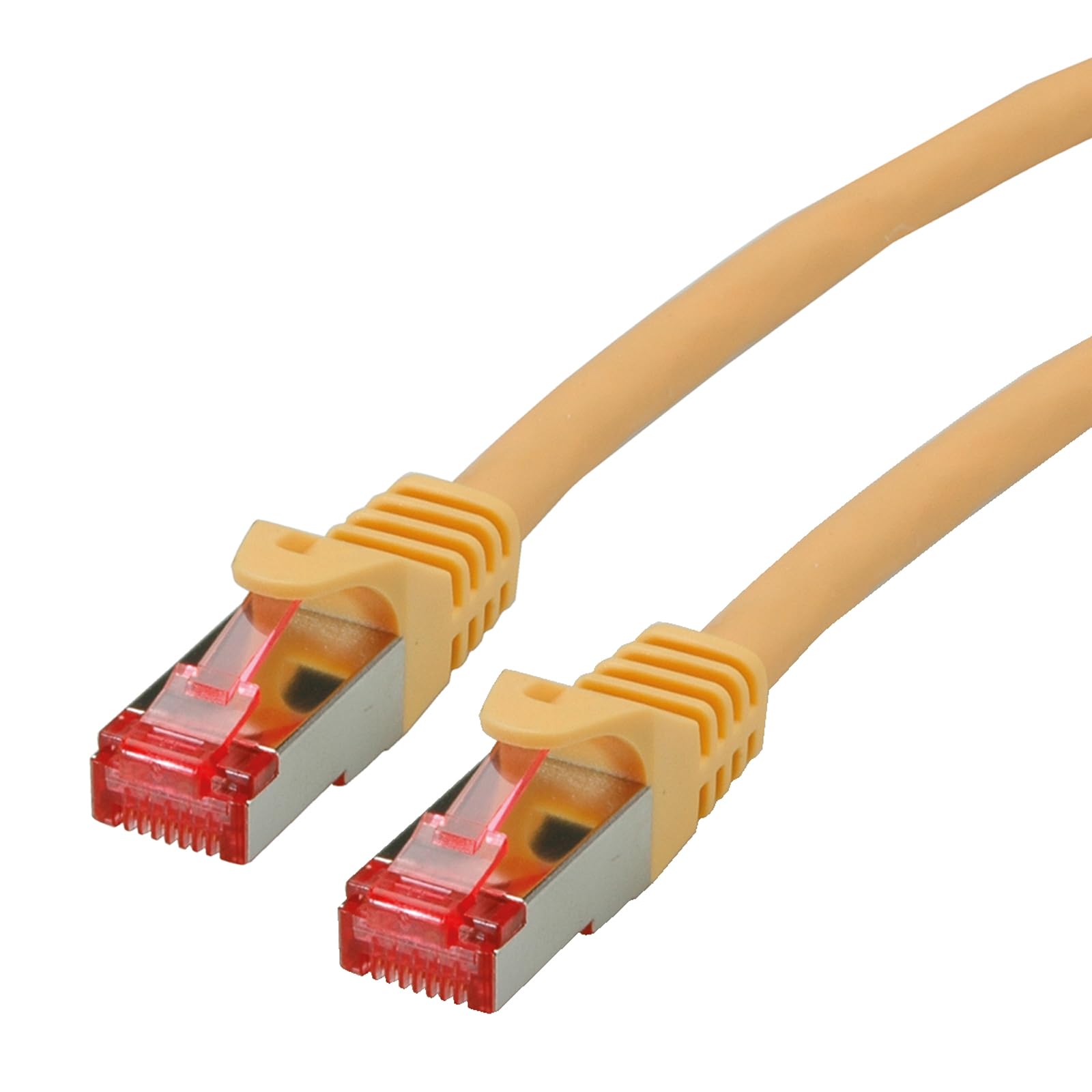 Roline S/FTP Patch cable Cat 6 Component Level LSOH, yellow, 1 m