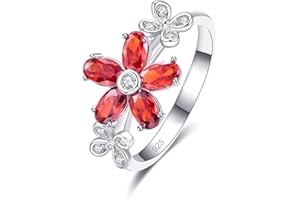 Emsione 925 Sterling Silver Plated Created Amethyst Womens Ring Best for Women Men