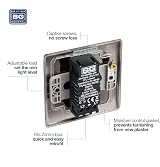 FNX BG Electrical Nexus Metal 400W Single Dimmer Switch 2-Way LED Halogen Matt view 3