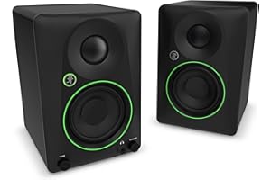 Mackie CR3.5BT 3.5" Creative Reference Powered Studio Monitors with Bluetooth, Tone Knob and Location Switch — Active Speakers for Music Production, Desktop Computer, Gaming, HiFi Listening
