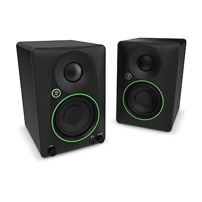 Mackie CR8BT 8" Creative Reference Powered Studio Monitors with Bluetooth, Tone Knob and Location Switch — Active Speakers for Music Production, Desktop Computer, Gaming, HiFi Listening