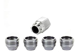 McGard 24019 Cone Seat - Under Hub Cap Wheel Locks (M14 x 1.5 Thread Size) - Set of 4 Silver