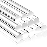 12 Pieces 10 Inch Acrylic Rod 3/8 Inch Diameter
