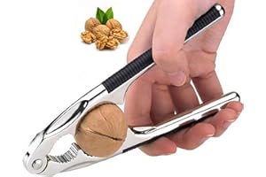 Chestnut Cutter, Stainless Steel Nutcracker Chestnut Clip, Peeler Nut Cracker, Chestnut Cracker Tool for Home （Black）
