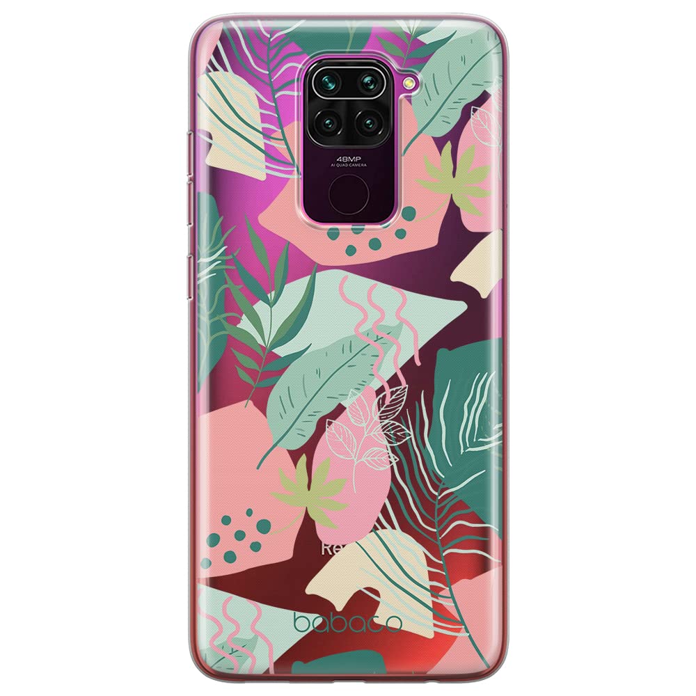 Babaco ERT GROUP mobile phone case for Xiaomi REDMI NOTE 9 original and officially Licensed pattern Plants 010 optimally adapted to the shape of the mobile phone, partially transparent