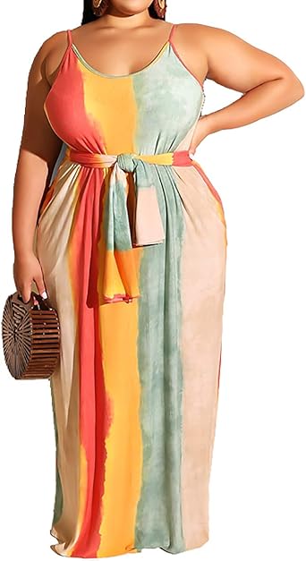 plus size spaghetti strap sundress