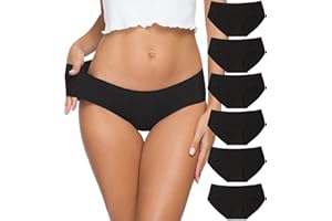 ALTHEANRAY Womens Underwear Seamless Cotton Briefs Panties for Women 6 Pack