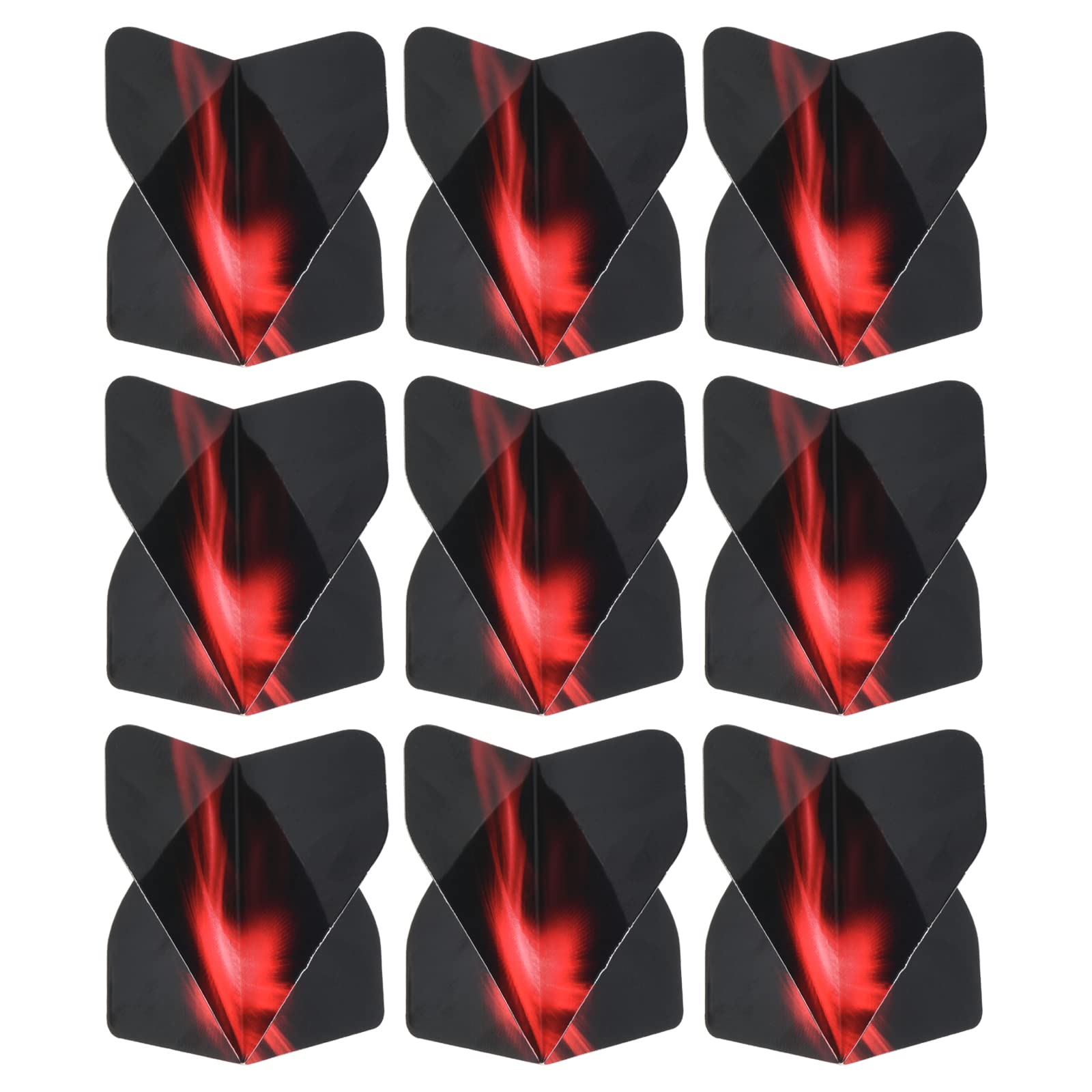 PATIKIL Dart Flights, 9 Pack PET Standard Darts Accessories Replacement Parts for Soft & Steel Tip, Black, Red