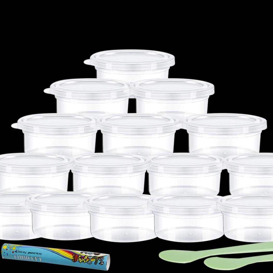 clear slime containers