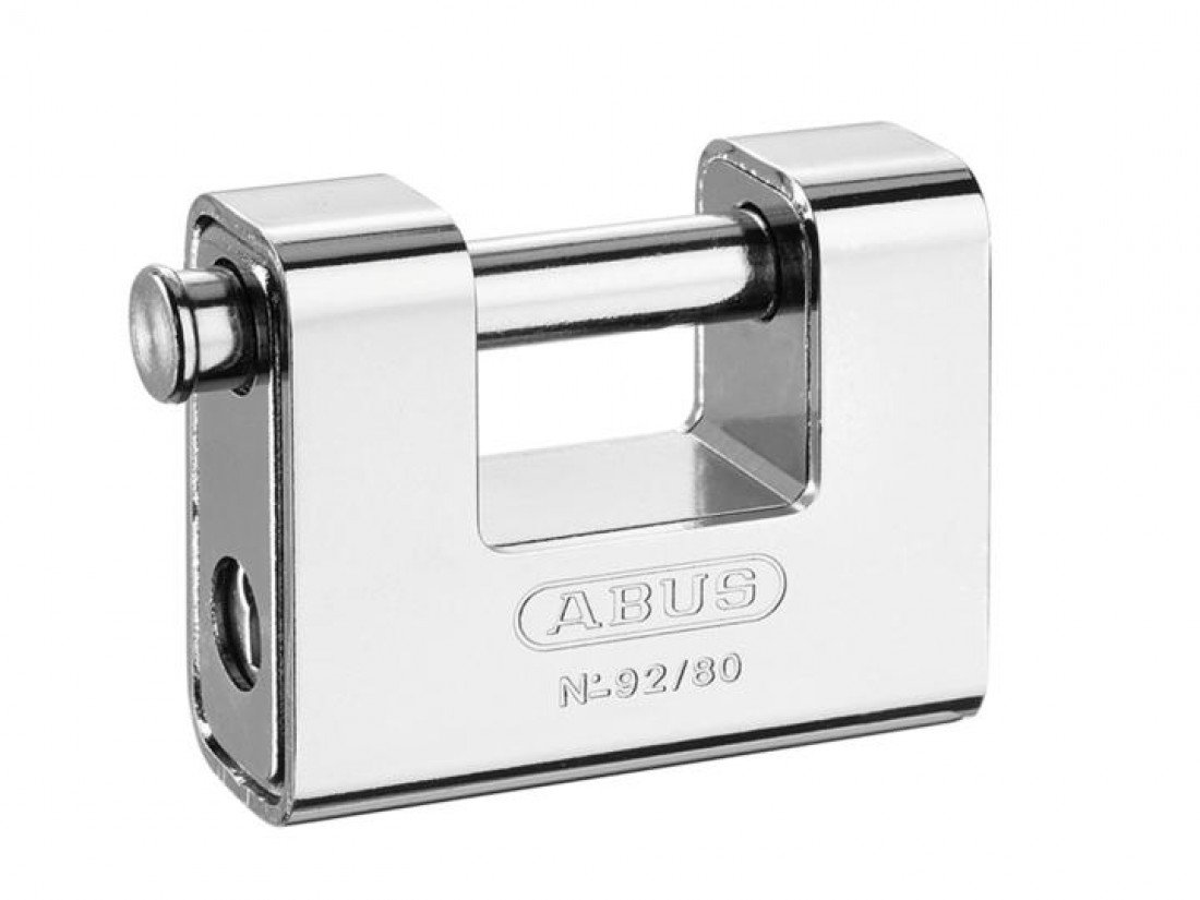 ABUS 30610 Monoblock Brass Shutter Padlock with Steel Jacket and 8511 Alike Keyed