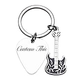 Fanery Sue Personalized Guitar Pick Keychain Custom
