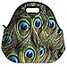 VIPbuy Waterproof Thermal Insulated Neoprene Lunch Bag Lunchboxes Container , 3D Bird Peacock Feather Pattern