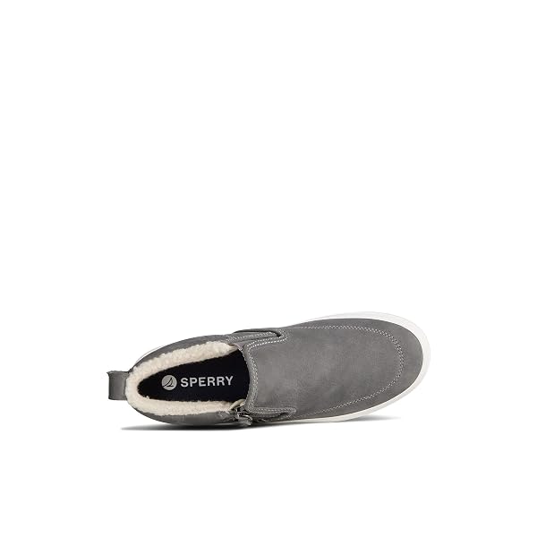 SPERRY WOMEN’S CREST LUG SIDE ZIP SNEAKER, GREY, 6