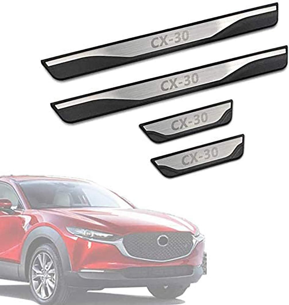 Auto Türschweller Schutz Für Mazda CX-5 - Edelstahl Kick Platten 4-teilig