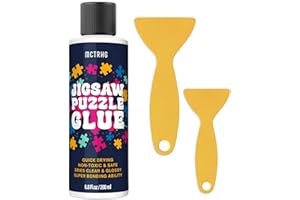 MCTRHG Jigsaw Puzzle Glue Clear, 200ML Puzzle Frame Kit for Adults with Applicators, Easily Preserves Finished Puzzles, Non-Toxic, Quick-Dry & Water-Based Anime Puzzle Saver for 3000/4500/5000 Pieces