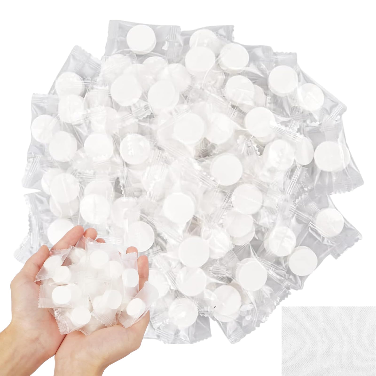 Gruvox 100 Pack Compressed Cotton Towels for Travel, Hiking, Sports, Beauty Salon, Office, Outdoor Sports, Home