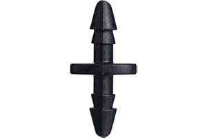 Orbit 67402 1/4" Barb Drip Irrigation, Drip Coupling, 25-Pack, Black