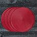 Now Designs Disko Round Placemats, Chili, Set of 4, 15 inches