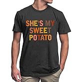 She's My Sweet Potato I Yam Shirts Couples Thanksgiving Shirts for Husband and Wife Funny Couples Tee Tops