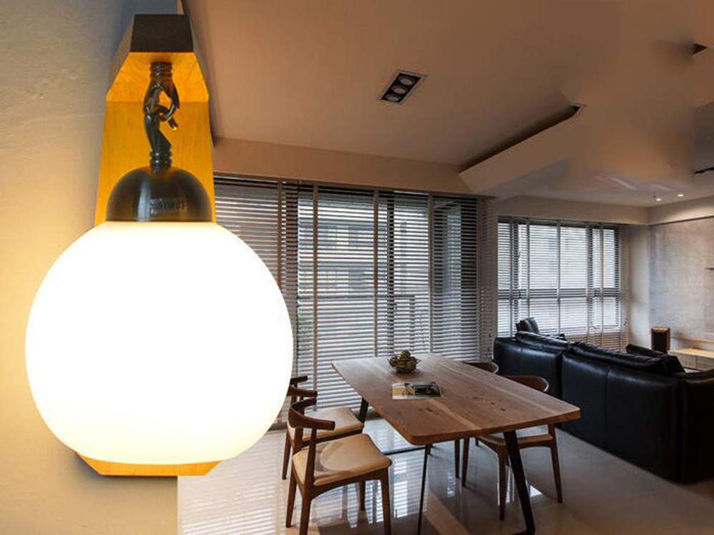 25 Qzny Wall Lamp Modern Minimalist Japanese Style Wooden