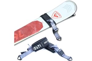 Kolti Ski Straps Adjustable Ski Wraps Ties Ski Fastener Straps for Families Winter Holiday