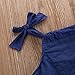 Newborn Baby Girl Infant Romper Jumpsuit Bodysuit Tutu Lace Dress Clothes Outfit (0-3 Months, Blue)