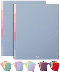 Mr. Pen- Binder Dividers, 6 Tab Dividers, Pack of 2