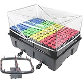 Clone Machine, Aeroponic Cloning Machine System 140 Site for Cuttings Rooting Using 1.625 Inch Neoprene Clone Inserts (1-5/8 inch)