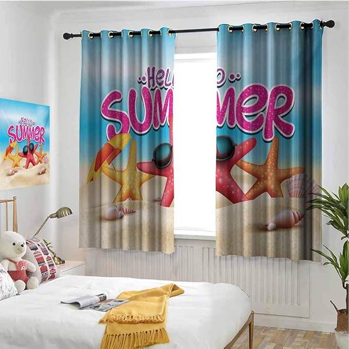 Hengshu - Cortinas con estampado de leopardo para puerta corredera de