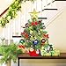 MAOYUE Tabletop Christmas Tree 20 Inch Artificial Christmas Tree Lighted Mini Christmas Tree with Lights 8 Modes for Christmas Decorations, Home Decor, Office, Kitchen, Dining Table