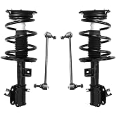 Detroit Axle - Front Struts Sway Bar Links for 2009-2014 Nissan Maxima | 2 Complete Struts with Coil Spring 2 Sway Bar Links 2010 2011 2012 2013 Replacement Quick Install Ready Strut Assembly